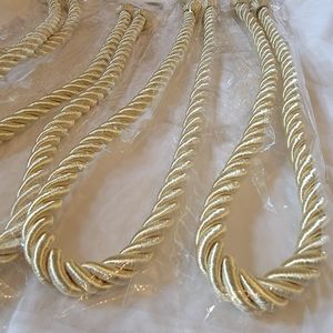 NWT Braided Gold Tiebacks ✨️